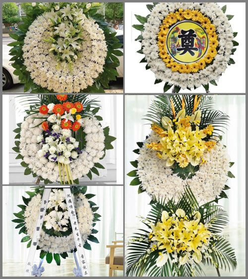 浙江省温州瓯海区梧田街道花圈速递